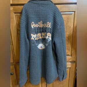 St. John's Bay Gray Football Mama Jacket